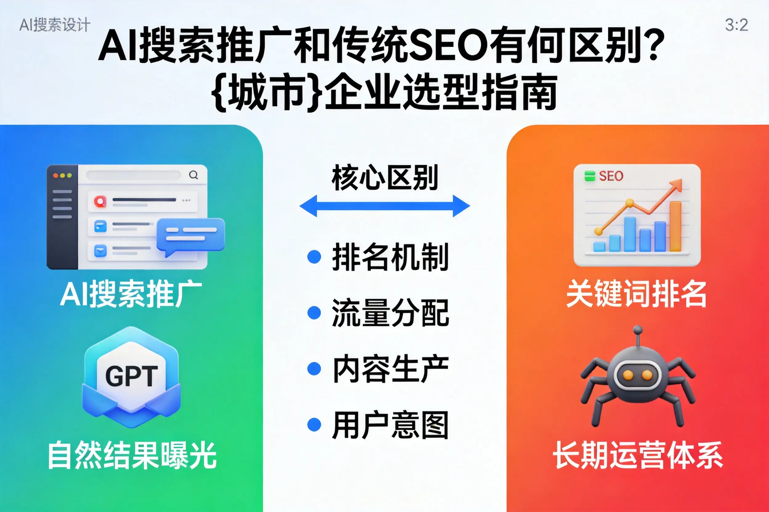 AI搜索推广和传统SEO有何区别?文昌企业选型指南