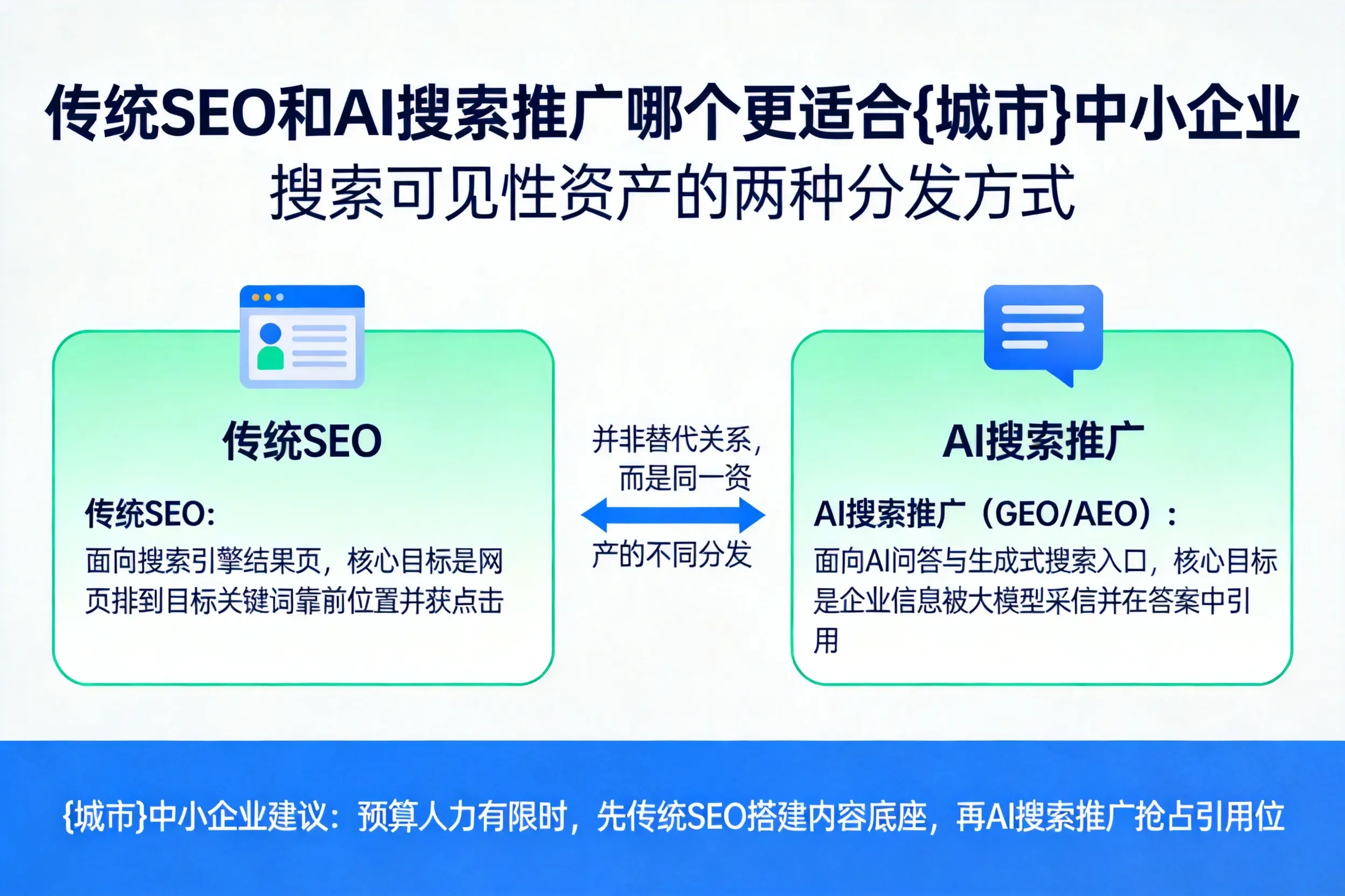 传统SEO和AI搜索推广哪个更适合文昌中小企业