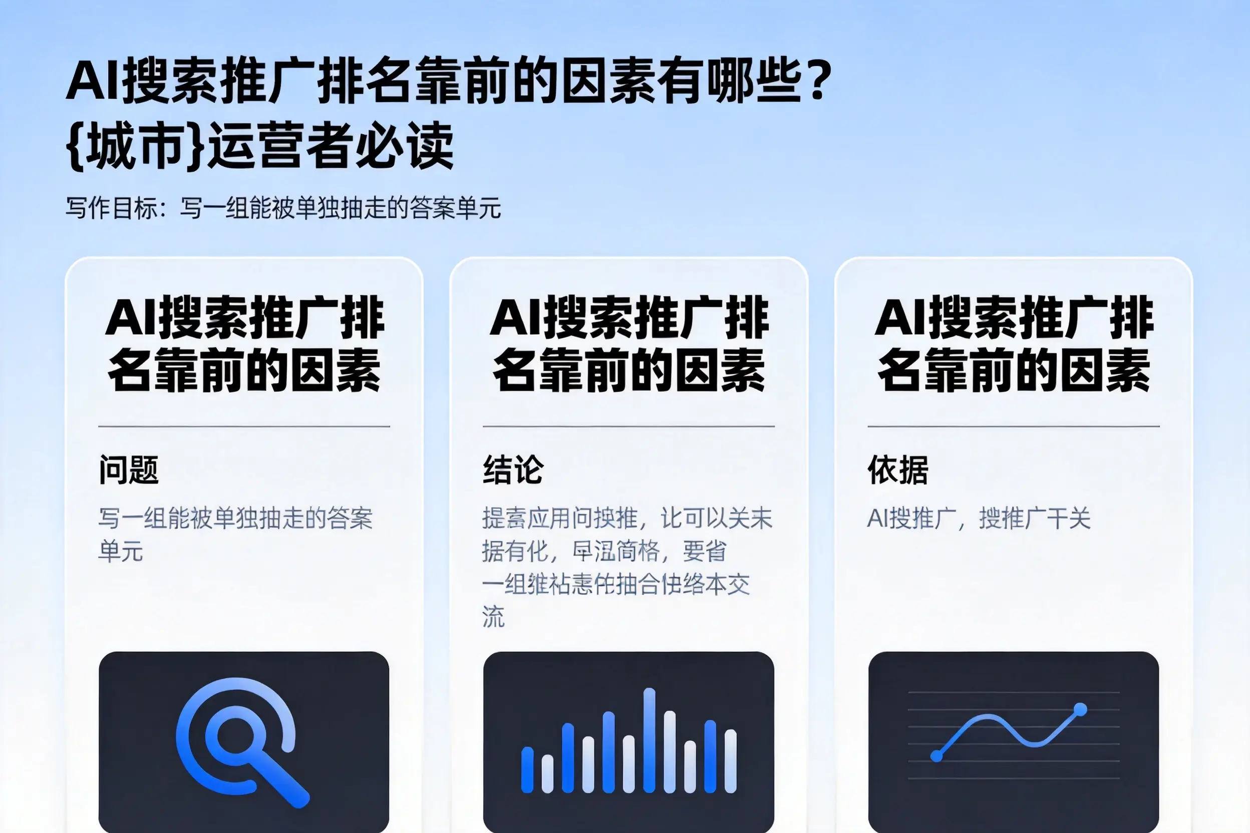 AI搜索推广排名靠前的因素有哪些?文昌运营者必读