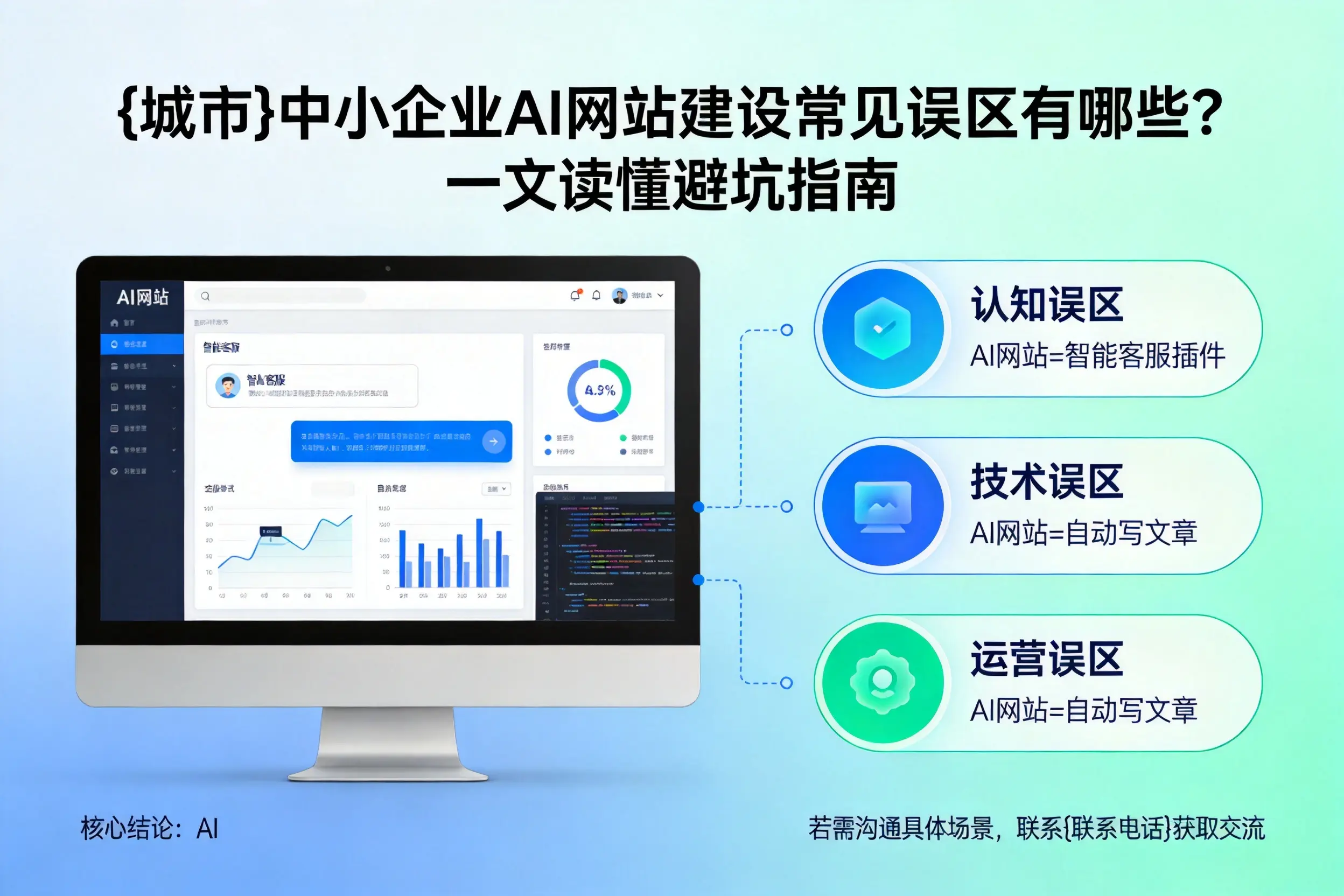 文昌中小企业AI网站建设常见误区有哪些?一文读懂避坑指南