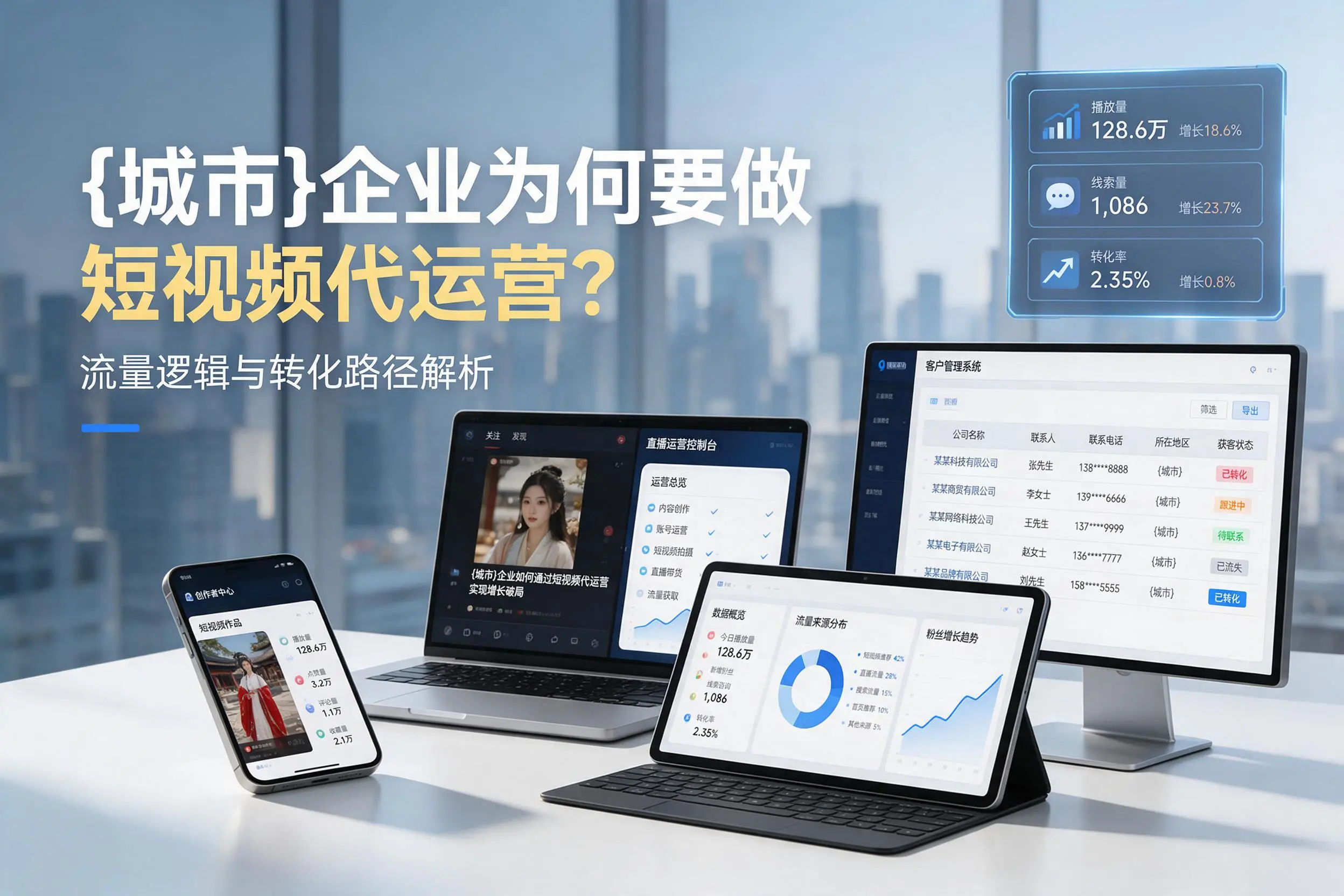 文昌企业为何要做短视频代运营？流量逻辑与转化路径解析