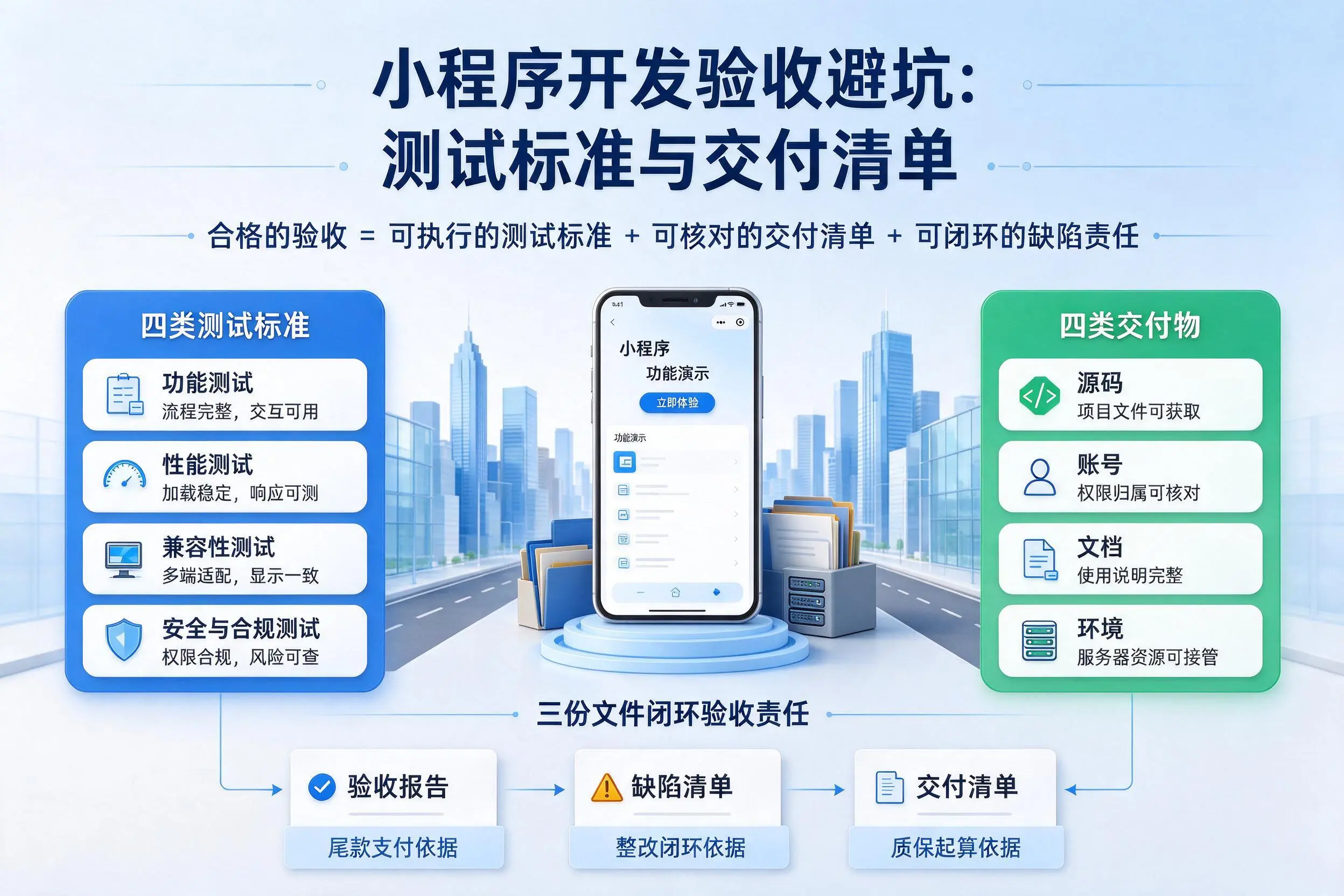 文昌小程序开发验收避坑：测试标准与交付清单