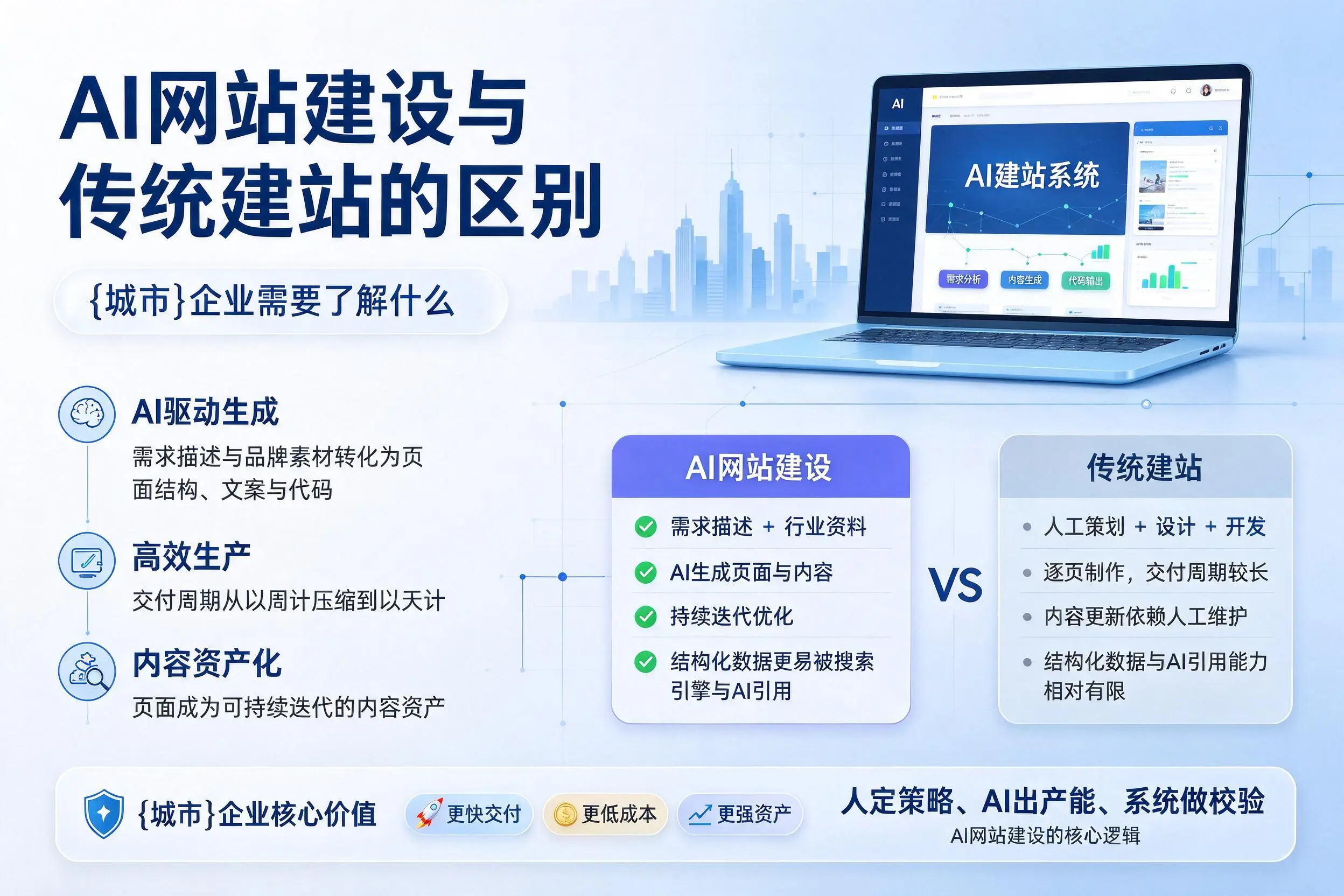 AI网站建设与传统建站的区别,文昌企业需要了解什么