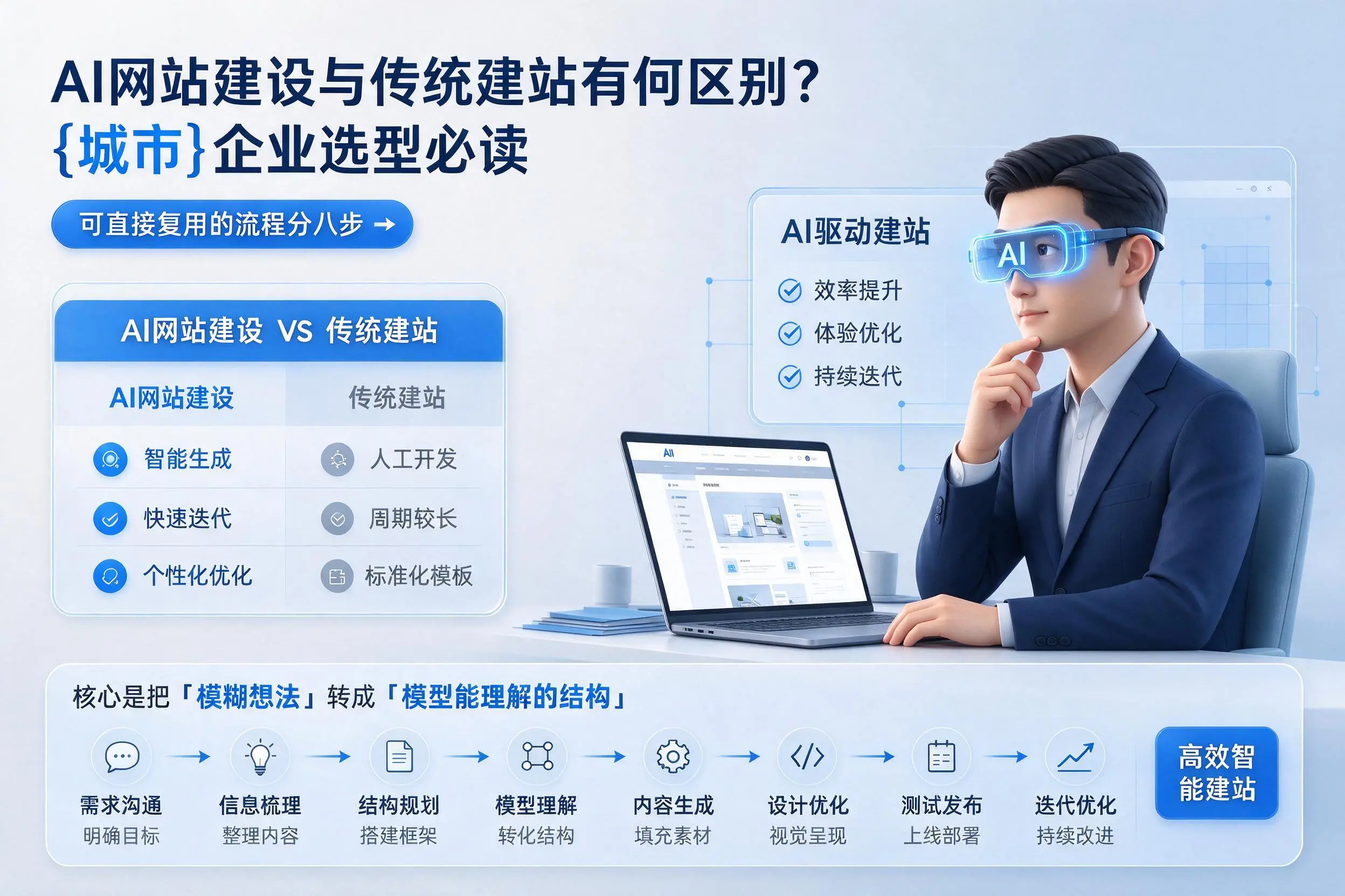 AI网站建设与传统建站有何区别？文昌企业选型必读