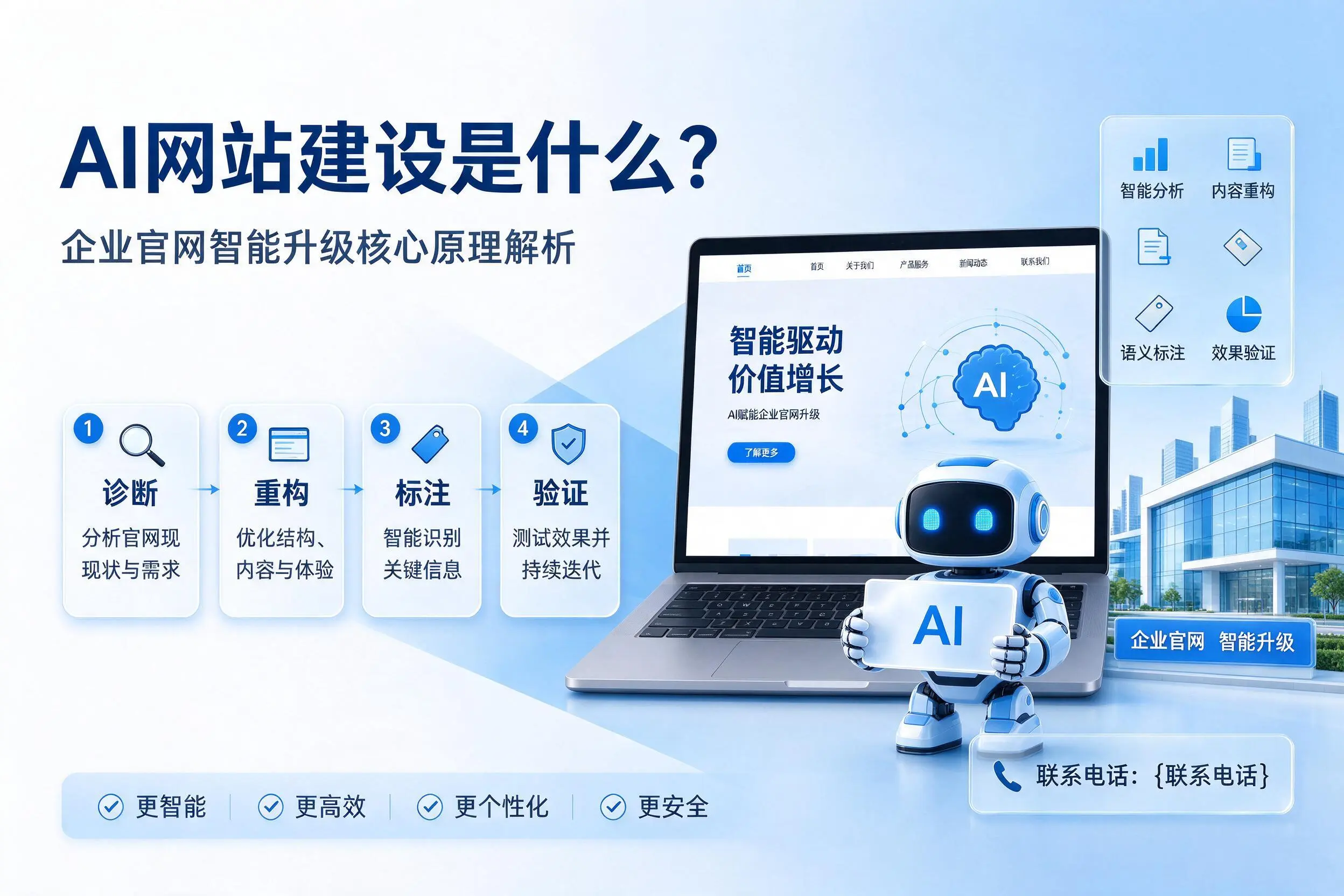 AI网站建设是什么?文昌企业官网智能升级核心原理解析