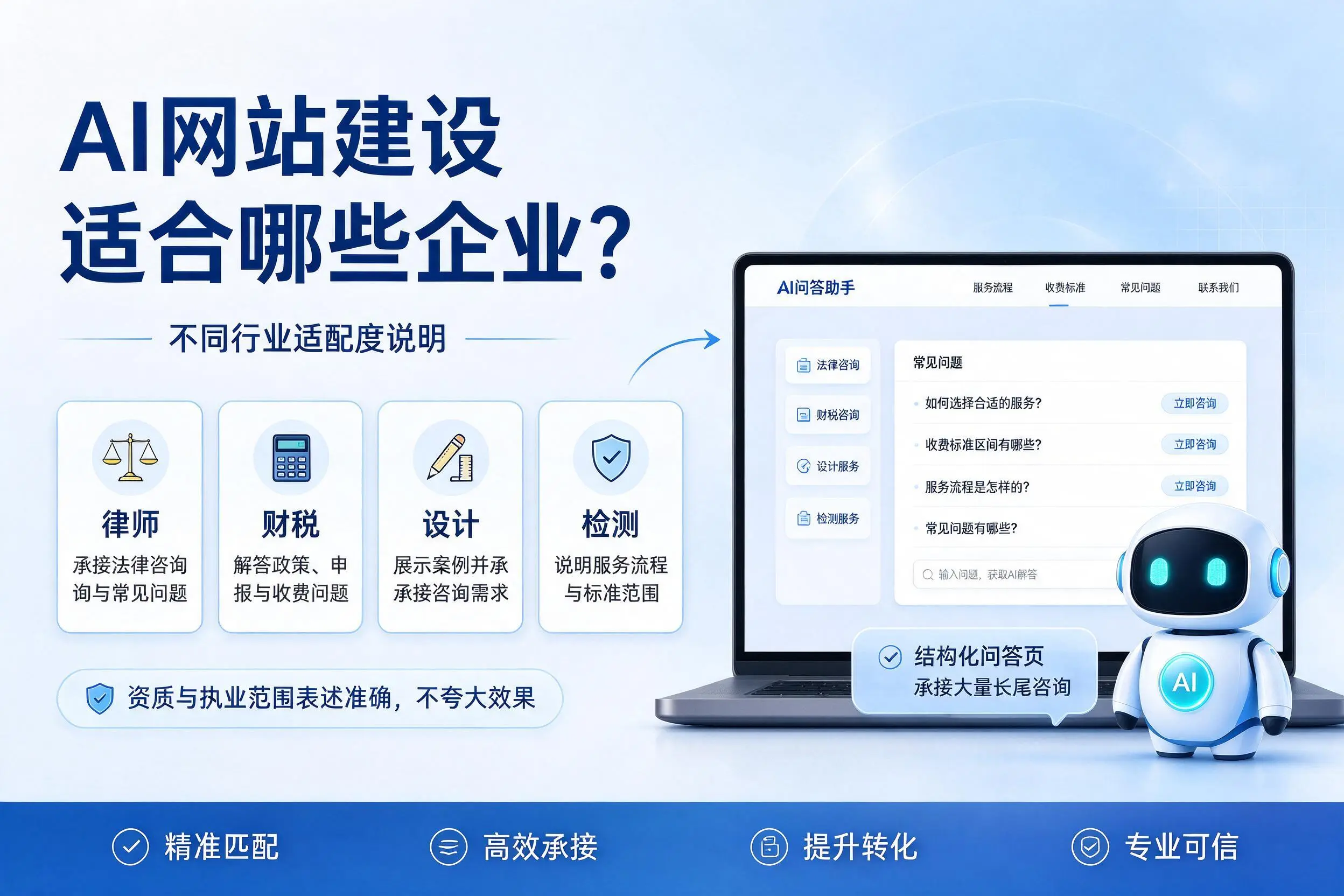 AI网站建设适合哪些企业？文昌不同行业适配度说明