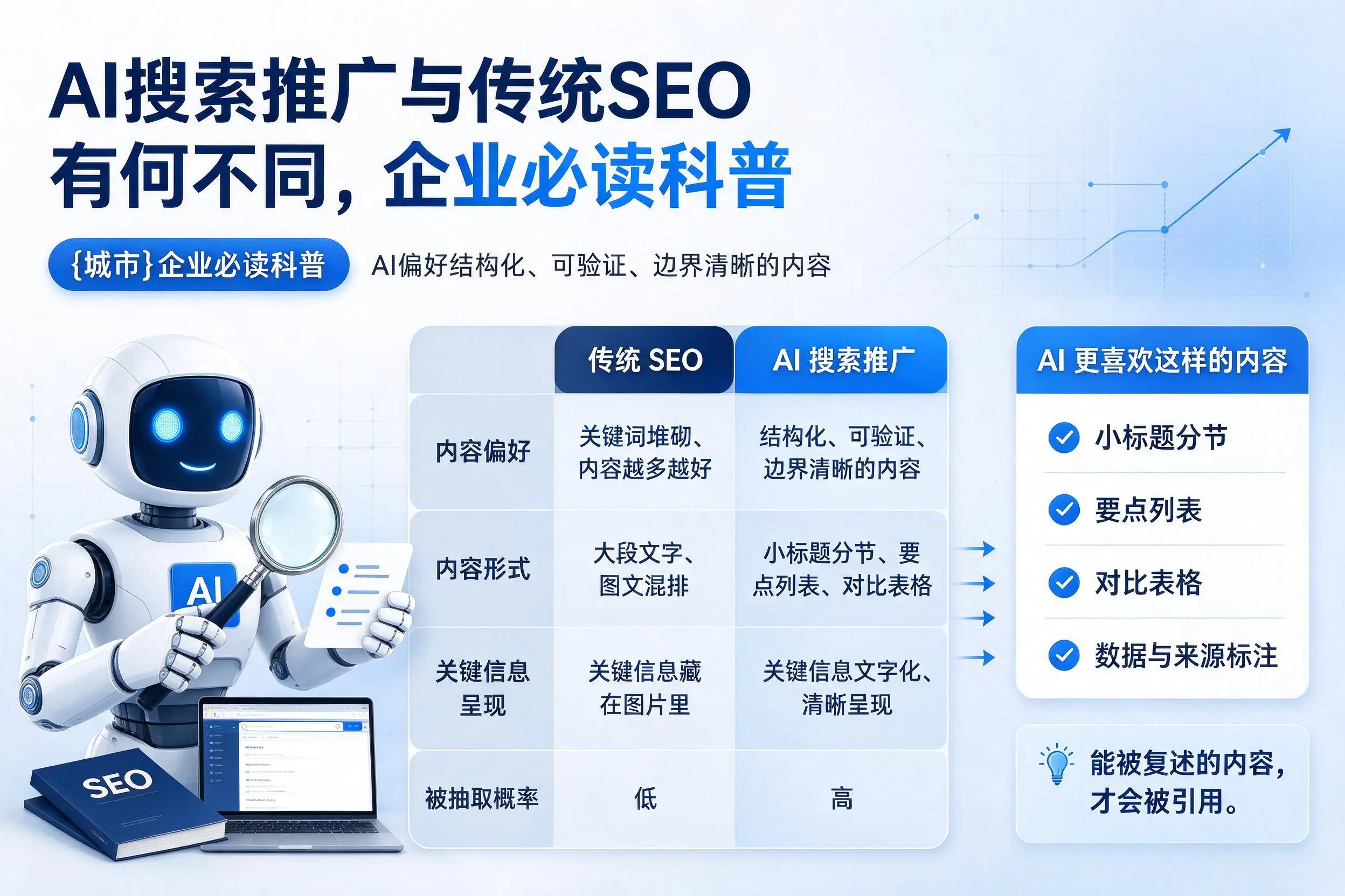 AI搜索推广与传统SEO有何不同，文昌企业必读科普